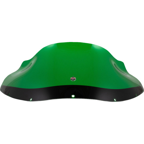 Klock Werks #KWW-02-0613 - Kolor Flare® Windshield - 9" - Green - FXRP