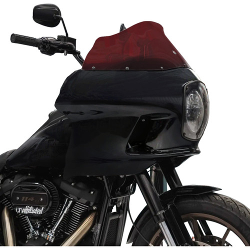 Klock Werks #KWW-02-0614 - Kolor Flare® Windshield - 9" - Red - FXRP