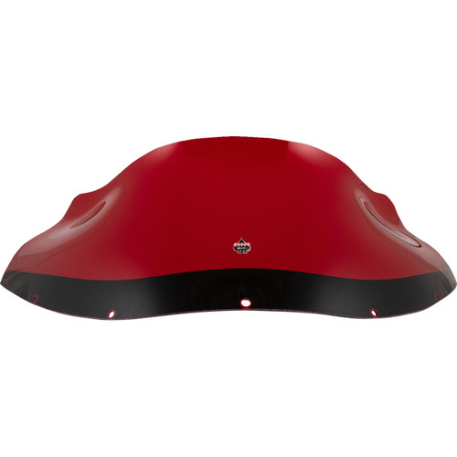 Klock Werks #KWW-02-0614 - Kolor Flare® Windshield - 9" - Red - FXRP