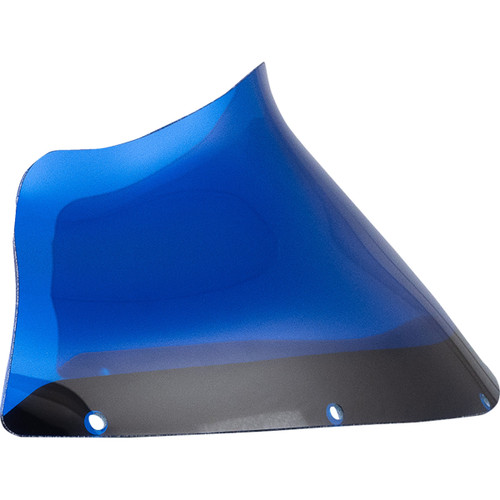 Klock Werks #KWW-02-0615 - Kolor Flare® Windshield - 9" - Blue - FXRP