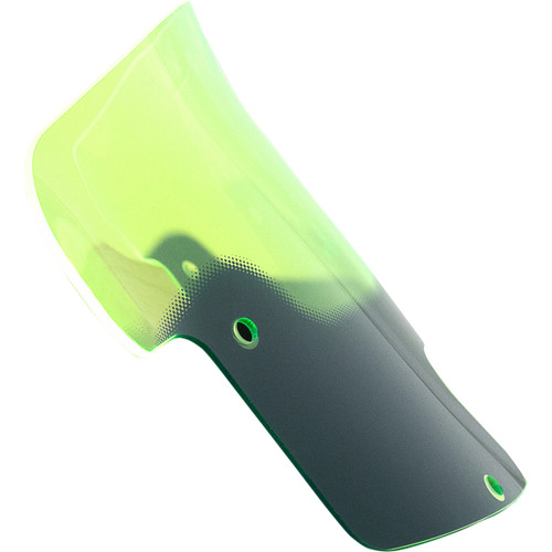 Klock Werks #KWW-04-0621 - Ice Flare® Windshield - 8" - Green Ice - '20-'25 Indian