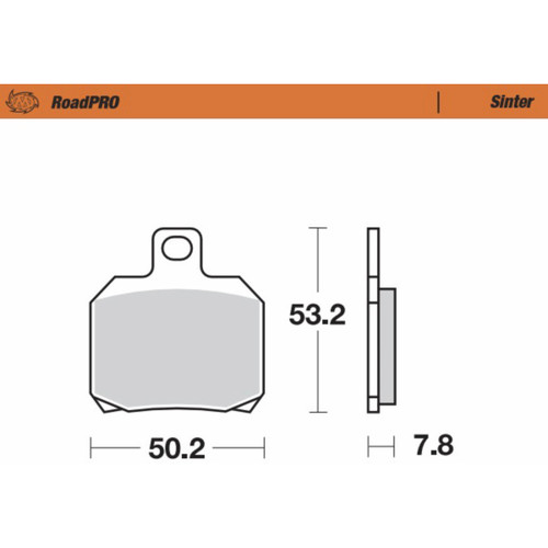 Moto-master #404802-PU - Brake Pads - Sintered Series
