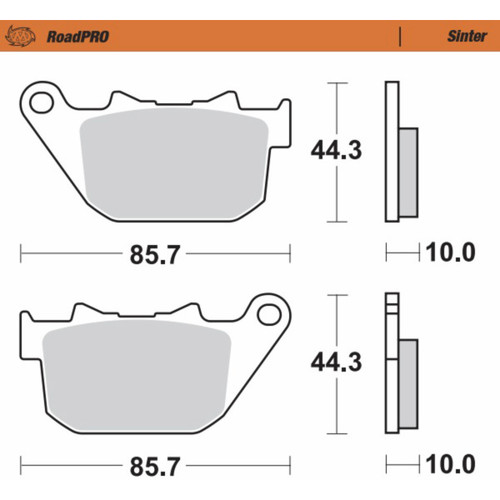 Moto-master #411802-PU - Brake Pads - Sintered Series