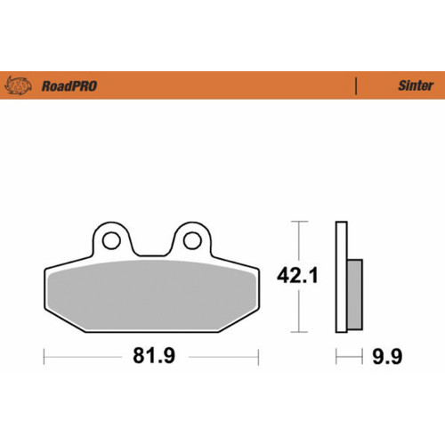 Moto-master #414502-PU - Brake Pads - Sintered Series