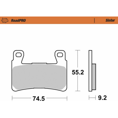Moto-master #414901-PU - Brake Pads - Sintered Series