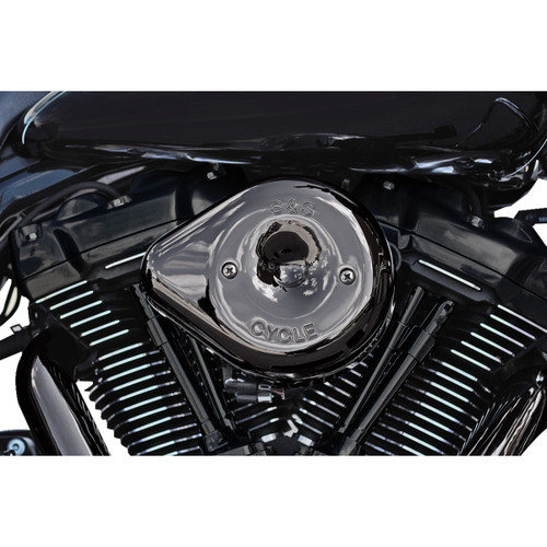 S&S Cycle #170-0781 - Stealth Teardrop Air Cleaner - M8 - Lava Chrome