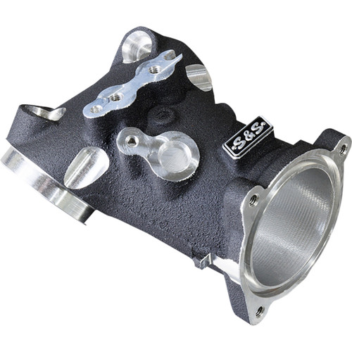 S&S Cycle #160-0276 - CNC-Ported 55 mm Intake Manifold - M8 - 55 mm - Black