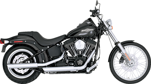 Vance & Hines #16834 - 3" Twin Slash Slip-On Muffler - Chrome