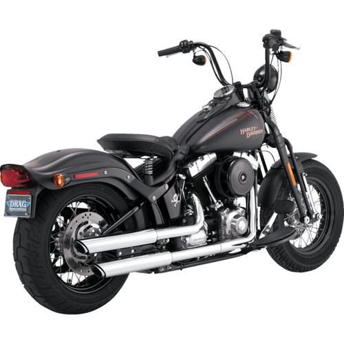 Vance & Hines #16842 - 3" Twin Slash Slip-On Mufflers - Chrome