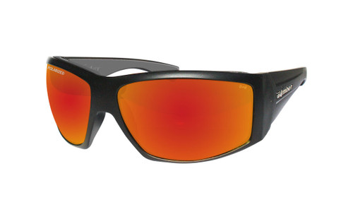 Bomber AH111RM - Ahi Bomb Eyewear Matte Black W/Red Mirror Polarized