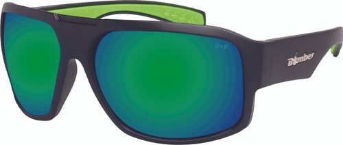 Bomber M103-GM - Mega Bomb Eyewear Matte Black W/Green Mirror Lens