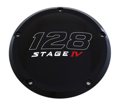 Custom Engraving 128-05-46BG - 7   M8 Flt/Flh Derby Cover 128 Stage Iv Black Custom Engraving 128-05-46BG - 7   M8 Flt/Flh Derby Cover 128 Stage Iv Black