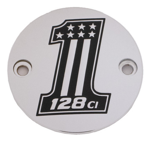 Custom Engraving 128-14-63 - M8 Timer Cover 128 Chrome