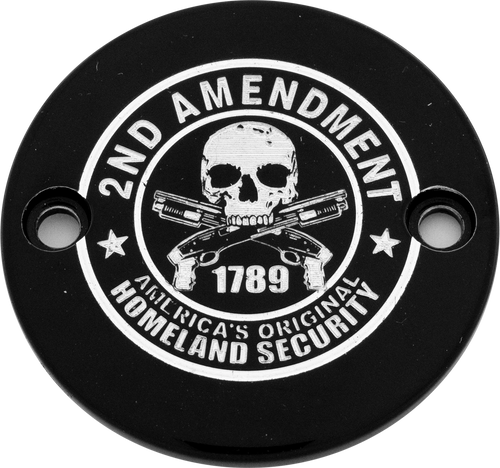 Custom Engraving PATR19-63BG - M8 Timer Cover 2a Black