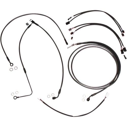 Magnum Shielding #487821 - Black Pearl™ Designer Handlebar Installation Kit - 12"-14" - '16 FLSS