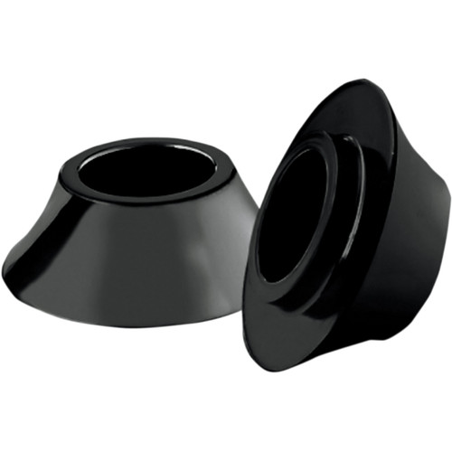 RC Components #HD-SPCR-2B - Spacers - Front/Axle - Tapered - Black - Pair - '08-'23 Touring/Trike