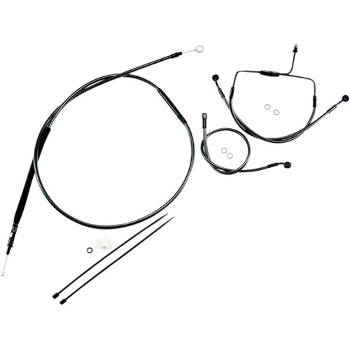 Magnum Shielding #487304 - Black Pearl™ Designer Handlebar Installation Kit - 10" - '08-'13 Touring