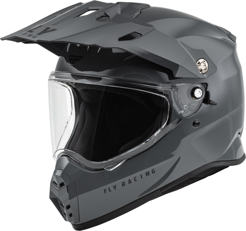 Fly Racing 73-7020S - Trekker Solid Helmet Grey Sm
