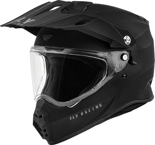 Fly Racing 73-7021L - Trekker Solid Helmet Matte Black Lg