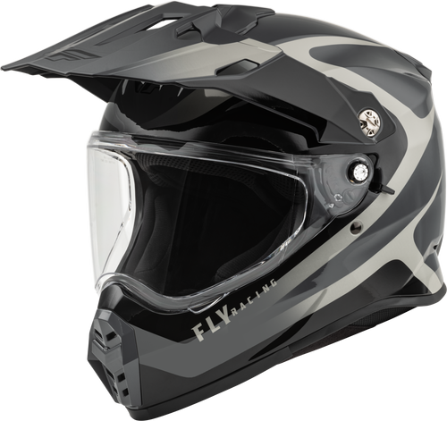 Fly Racing 73-70232X - Trekker Pulse Helmet Black/Grey 2x Fly Racing 73-70232X - Trekker Pulse Helmet Black/Grey 2x