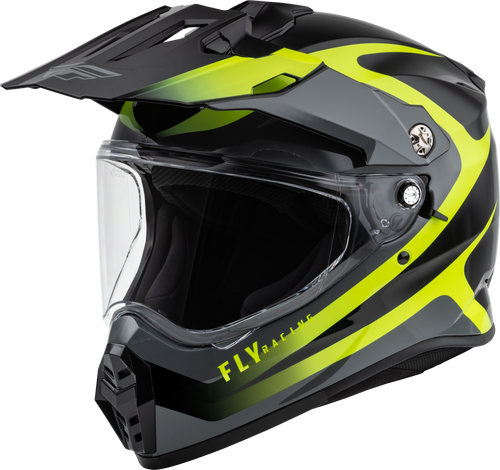 Fly Racing 73-7024S - Trekker Pulse Helmet Black/Hi-Vis Sm