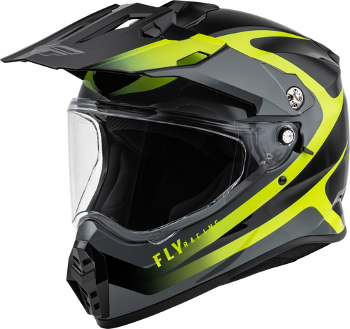 Fly Racing 73-7024X - Trekker Pulse Helmet Black/Hi-Vis Xl