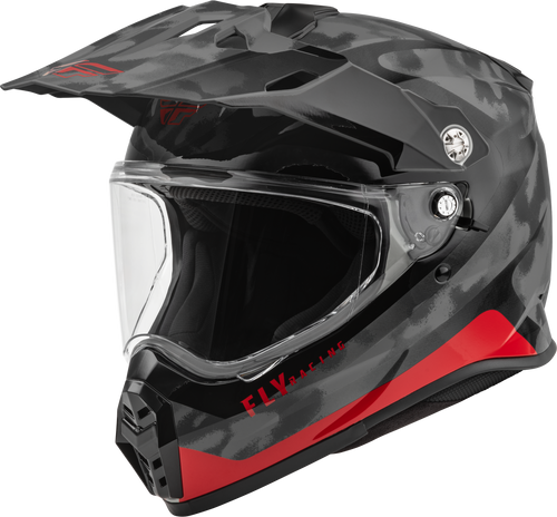 Fly Racing 73-7025XS - Trekker Pulse Helmet Black Camo/Red Xs
