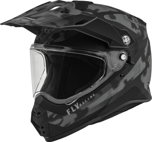 Fly Racing 73-70262X - Trekker Pulse Helmet Matte Grey/Black Camo 2x