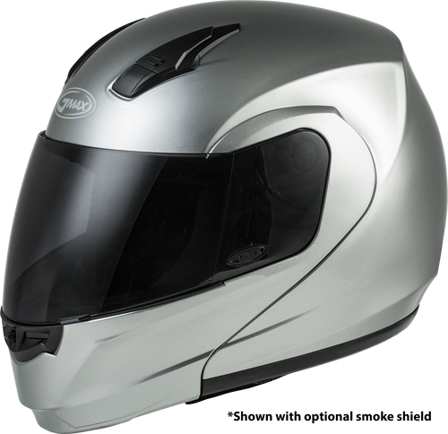 Gmax G104195 - Md-04 Modular Helmet Metallic Silver Md