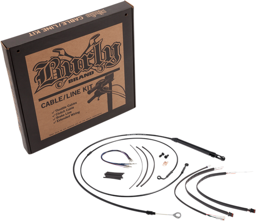 Burly Brand #B30-1241 - Control Kit - 16" Gorilla Handlebars - Black