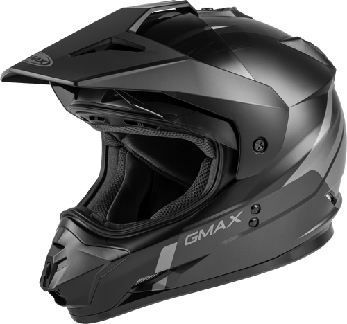 Gmax G1113505 - Gm-11 Dual-Sport Scud Helmet Matte Black/Grey Md