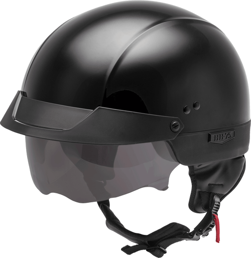 Gmax H1750026 - Hh-75 Half Helmet Black Lg