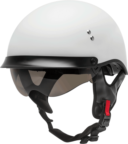 Gmax H9650208 - Hh-65 Half Helmet Full Dressed Matte White 2x