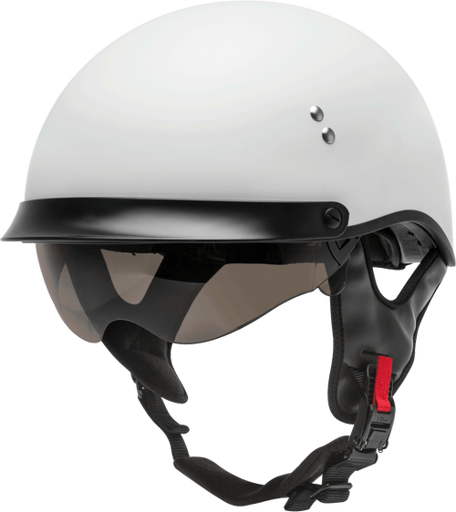 Gmax H9650206 - Hh-65 Half Helmet Full Dressed Matte White Lg
