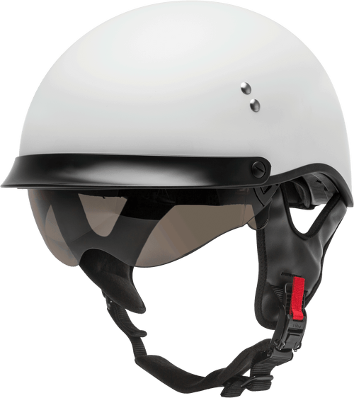 Gmax H9650204 - Hh-65 Half Helmet Full Dressed Matte White Sm