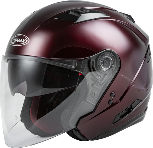 Gmax O1770105 - Of-77 Open-Face Helmet Wine Red Md