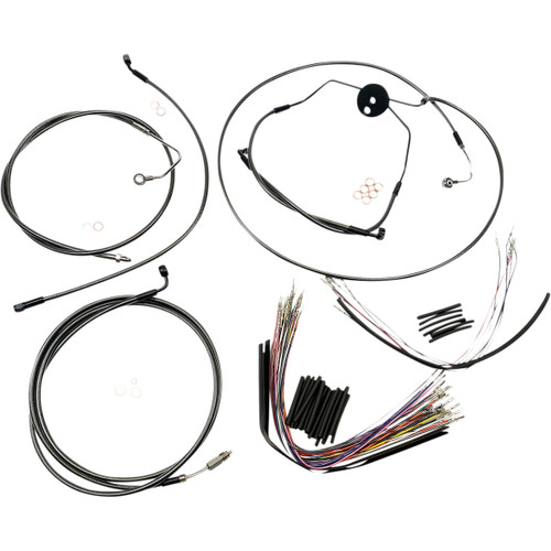 Magnum Shielding #487021 - Black Pearl™ Designer Handlebar Installation Kit - 12"-14" - '09-'12 CVO FLTR