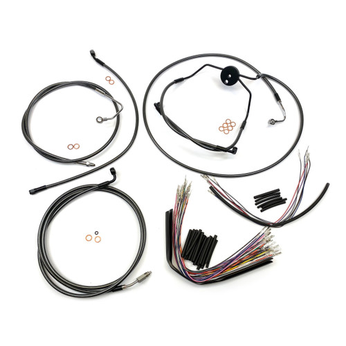 Magnum Shielding #487022 - Black Pearl™ Designer Handlebar Installation Kit - 15"-17" - '09-'12 CVO FLTR