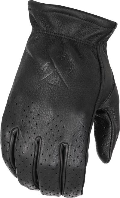 Highway 21 489-0050XS - Louie Perforated Gloves Black Xs