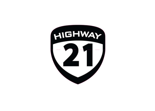 Highway 21 489-9002 - Shield Die Cut Sticker Sm 2.25" X 2.5" 50pks