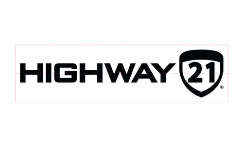 Highway 21 489-9003 - Full Logo Sticker 6" X 1.42" 50pks