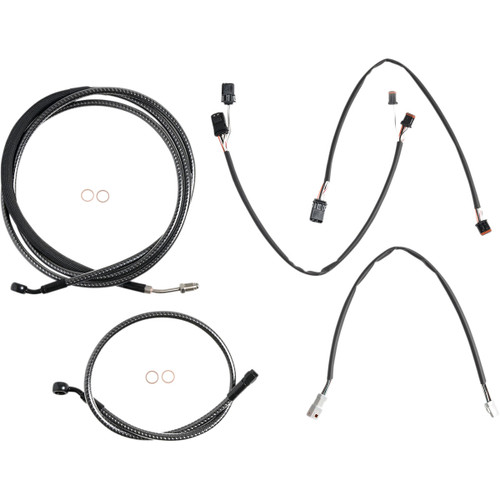 Magnum Shielding #787881 - KARBONFIBR Designer Handlebar Installation Kit - 12"-14" - '17-'20 FLTR