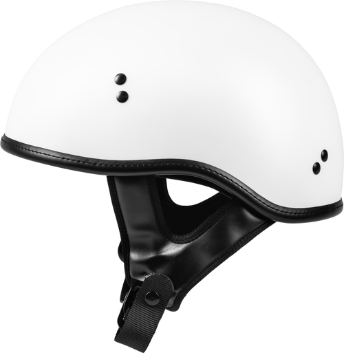 Highway 21 F77-1102M - .357 Solid Half Helmet Matte White Md Highway 21 F77-1102M - .357 Solid Half Helmet Matte White Md
