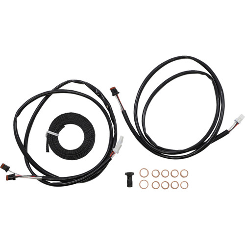 LA Choppers #LA-8056KT3-19M - Complete Plug-and-Play Cable Kit - 18" - 20" Handlebars - '21-'22 FLH - ABS - Midnight