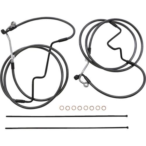 Magnum Shielding #487993 - Black Pearl™ Designer Handlebar Installation Kit - 18"-20" - '21-'22 FLHR