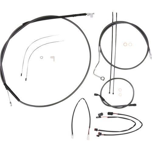 Magnum Shielding #487982 - Black Pearl™ Designer Handlebar Installation Kit - 15"-17" - '21-'23 FLTR