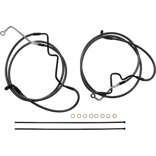 Magnum Shielding #487991 - Black Pearl™ Designer Handlebar Installation Kit - 12"-14" - '21-'22 FLHR