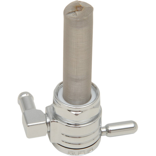 Golan Products #76-312B-CS - "Click-Slick" Fuel Petcock - Backward - Chrome - 22mm