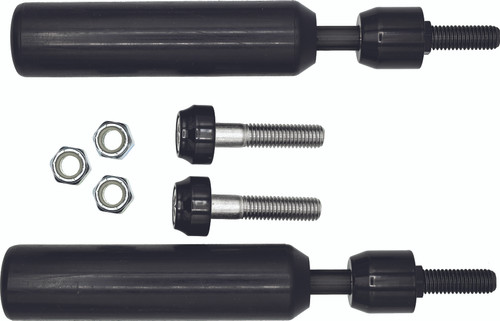 Santoro Fabworx SF50001 - Shock Mount Sliders Black Dyna 09-17