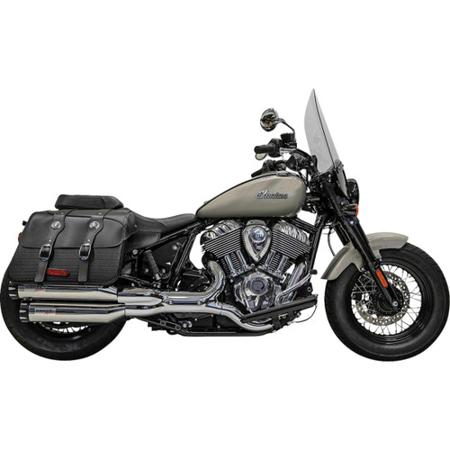 Bassani Xhaust #8CH17 - 4" Slip-On Mufflers - Chrome